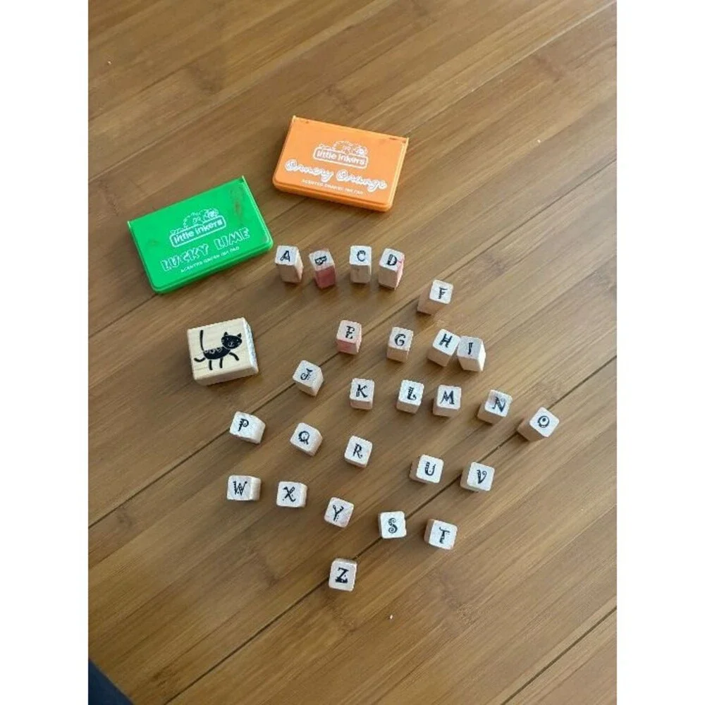 Vintage Alphabet Stamp Set Bundle - COMPLETE